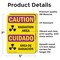 Signmission Radiation & Laser Sign, 7 in H x 5 in W, Vinyl Decal, Rectangle OS-2PACK-CR-D-57-L-10184 - alternate 6
